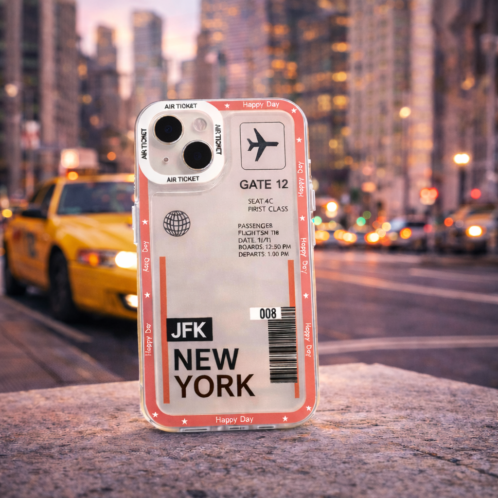 Travel Coque iPhone Billet d’Avion – Porte d’Embarquement