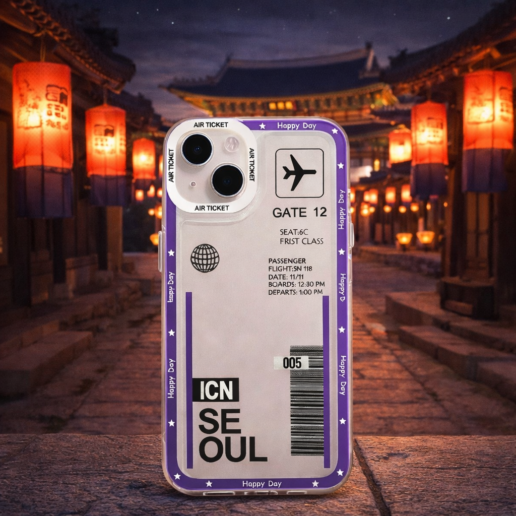 Travel Coque iPhone Billet d’Avion – Porte d’Embarquement