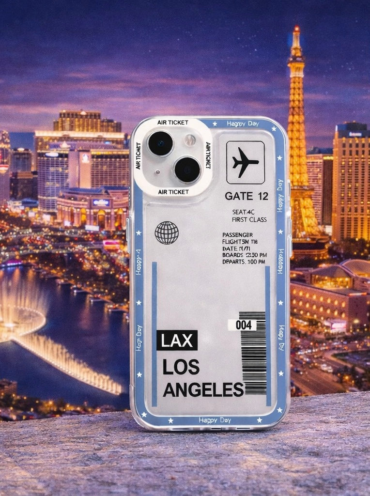 Travel Coque iPhone Billet d’Avion – Porte d’Embarquement