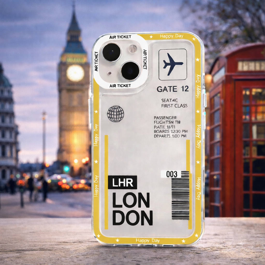 Travel Coque iPhone Billet d’Avion – Porte d’Embarquement