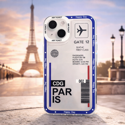 Travel Coque iPhone Billet d’Avion – Porte d’Embarquement