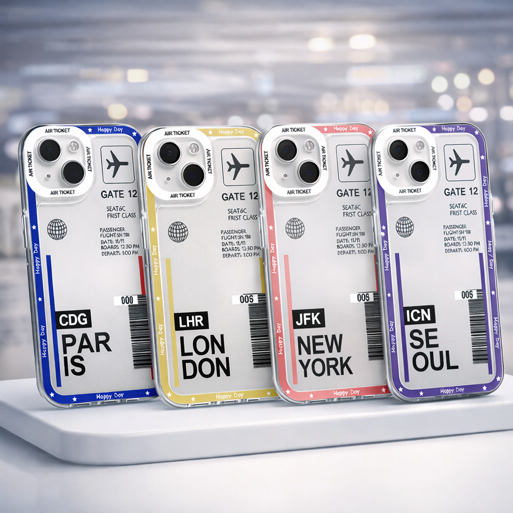 Travel Coque iPhone Billet d’Avion – Porte d’Embarquement