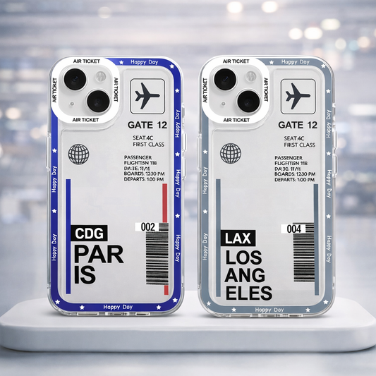 Travel Coque iPhone Billet d’Avion – Porte d’Embarquement