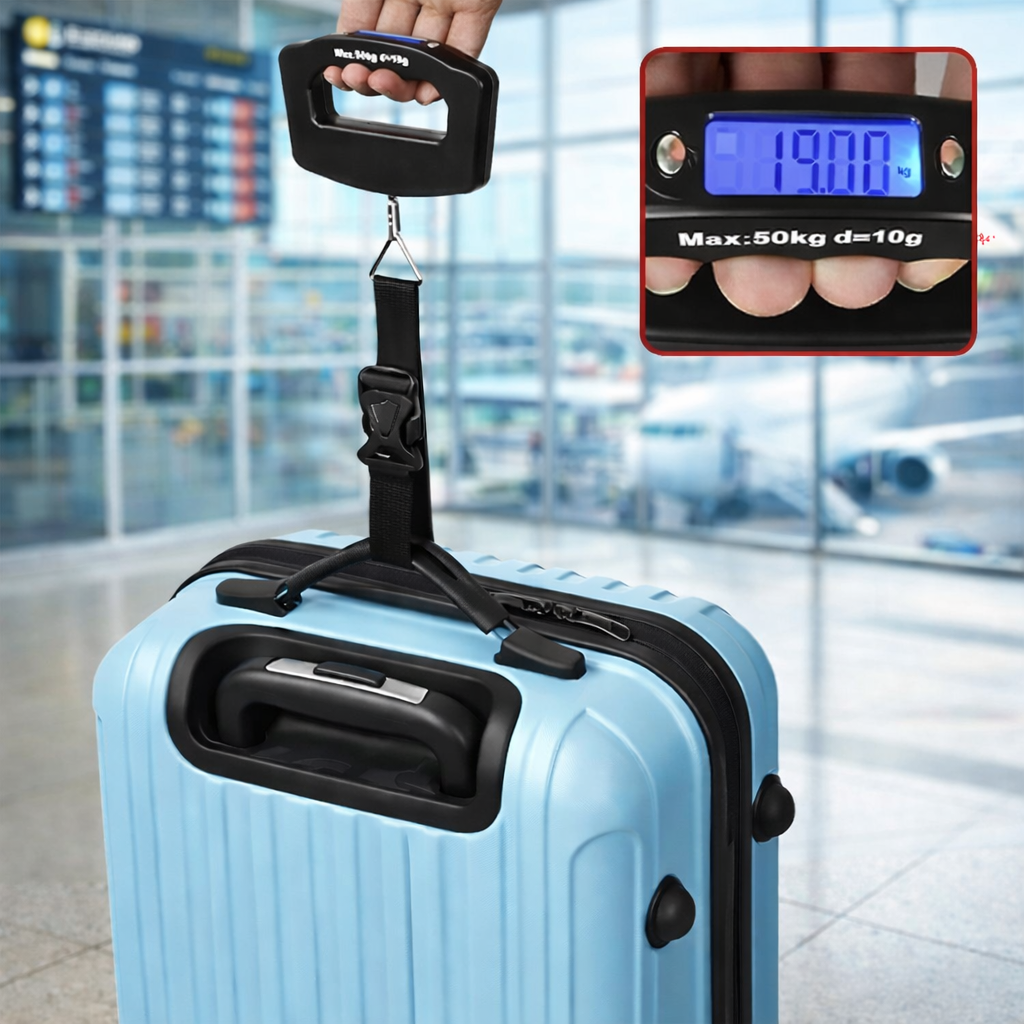 Balance Digitale de Voyage 50 kg – Écran Rétro-éclairé | TravelisyTech