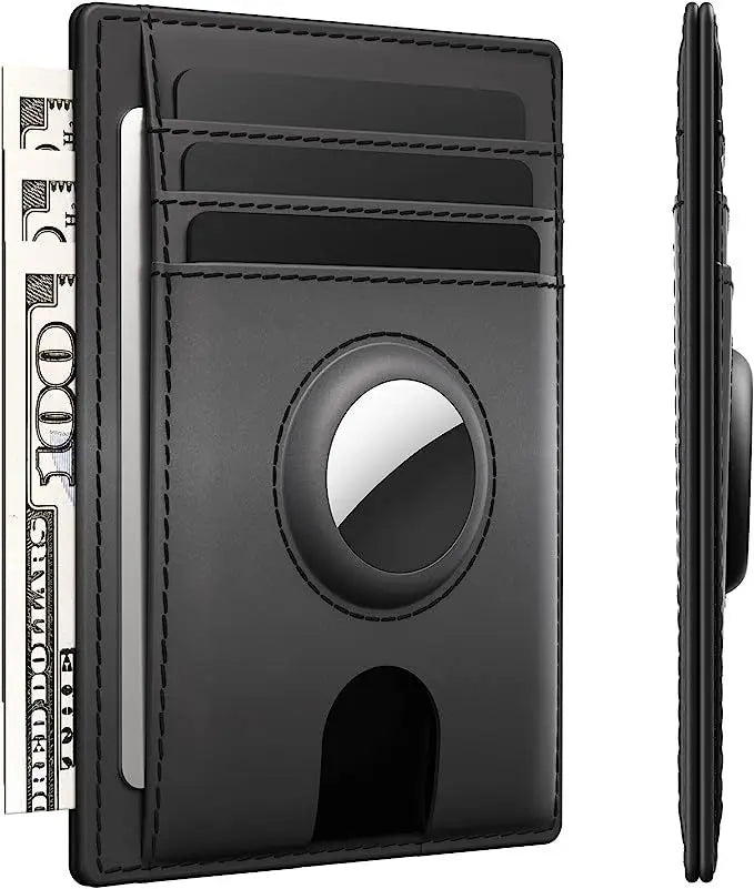 Portefeuille ultra-fin compatible AirTag – Sécurisé, minimaliste & RFID