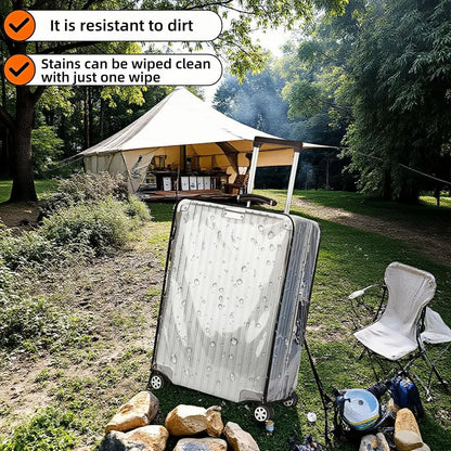 Luggage Protector Suitcase Cover Clear PVC Suitcase Cover Protectors Luggage Cover Waterproof for Wheeled Suitcase