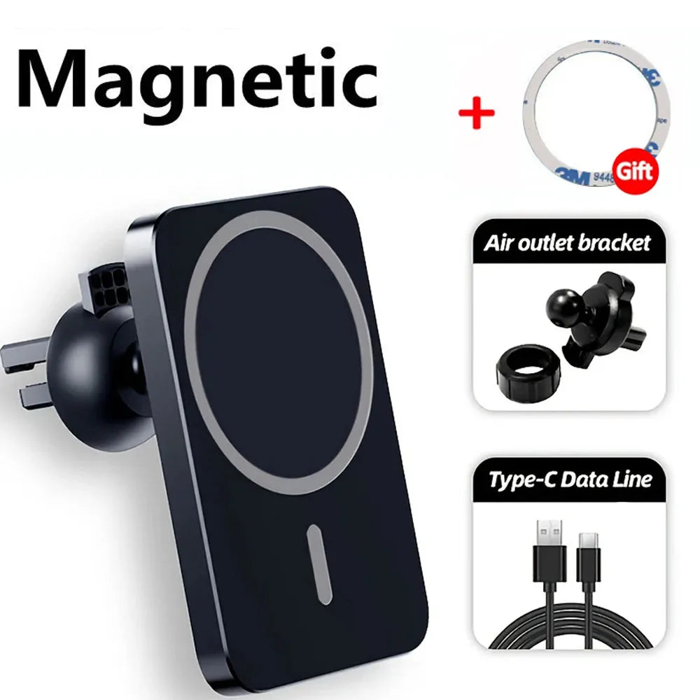 Chargeur Voiture Magnétique Sans Fil – Support iPhone MagSafe 100W | Travelisy