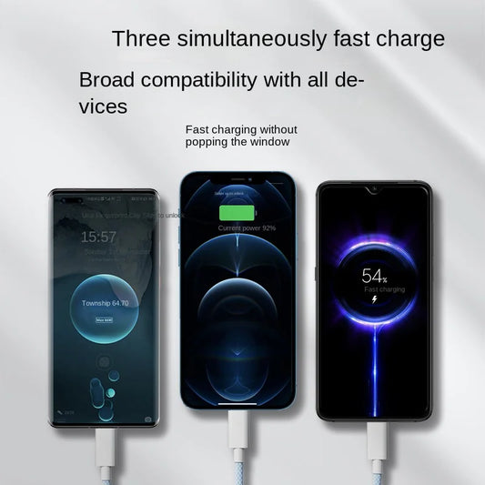 Câble de charge universel 3-en-1 – Rapide, robuste & multi-appareils
