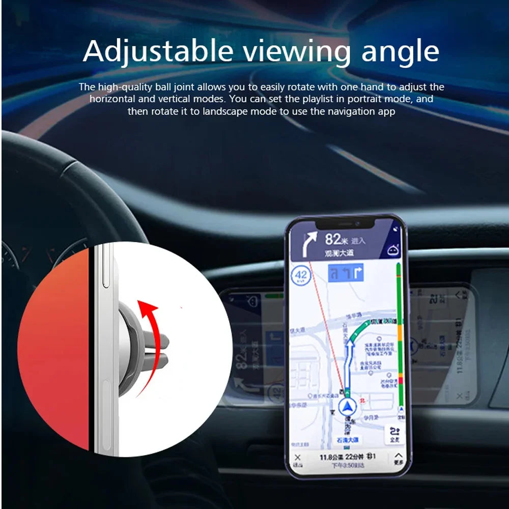 Chargeur Voiture Magnétique Sans Fil – Support iPhone MagSafe 100W | Travelisy