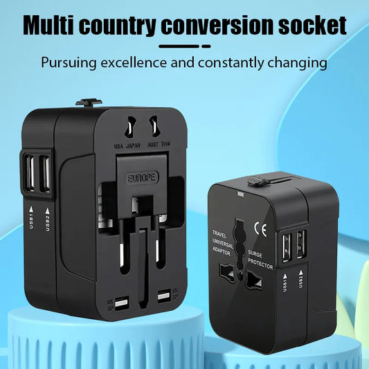 Adaptateur de voyage universel avec double USB | Travelisy