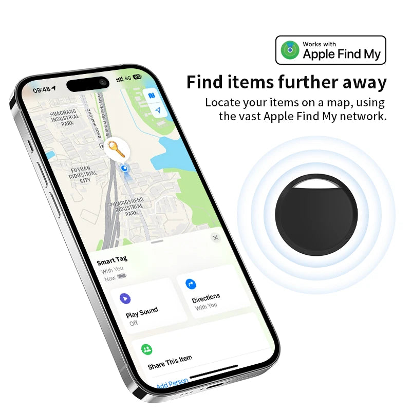 Travelisy Tag IPX5 – Tracker Waterproof compatible Apple Find My