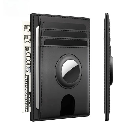 Portefeuille ultra-fin compatible AirTag – Sécurisé, minimaliste & RFID
