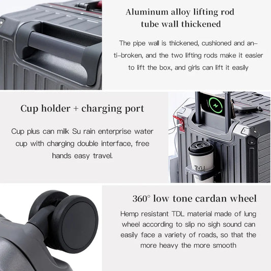 Valise Rigide PC – Roues Spinner & Serrure Intégrée