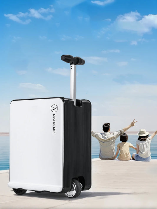 Luggage  Suitcase Electric Can Ride – 20 inch Carry-on Size Travel Case with TSA Lock & Silent Wheels for Boarding & Vacation