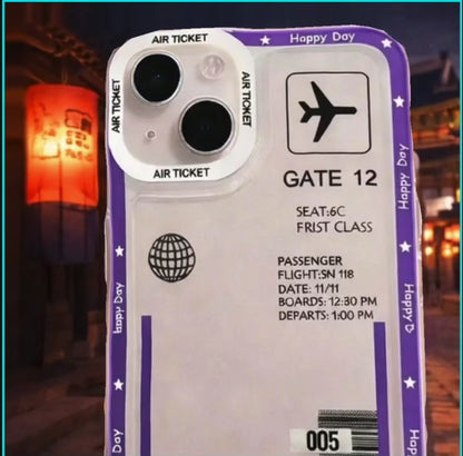 Travel Coque iPhone Billet d’Avion – Porte d’Embarquement